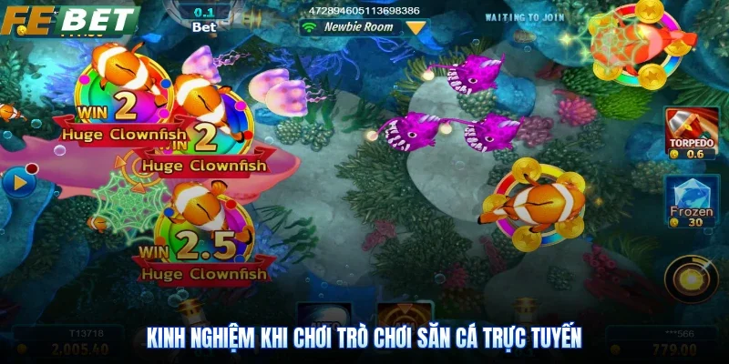 Kinh nghiệm khi chơi trò chơi săn cá trực tuyến