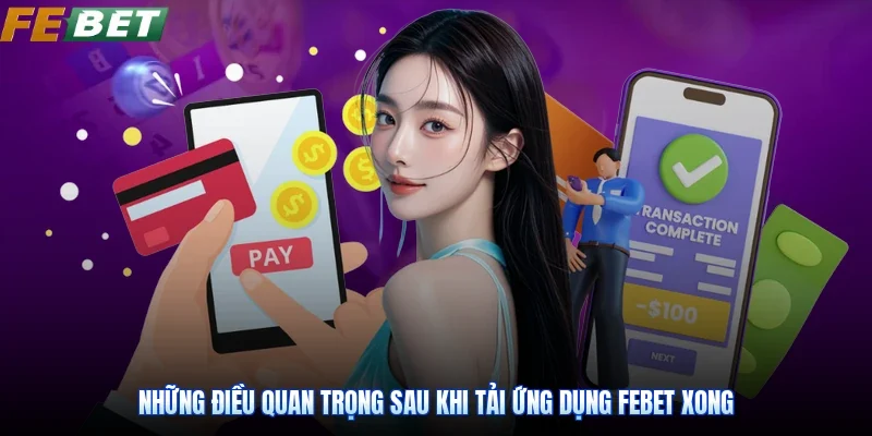 Những điều quan trọng sau khi tải ứng dụng Febet xong